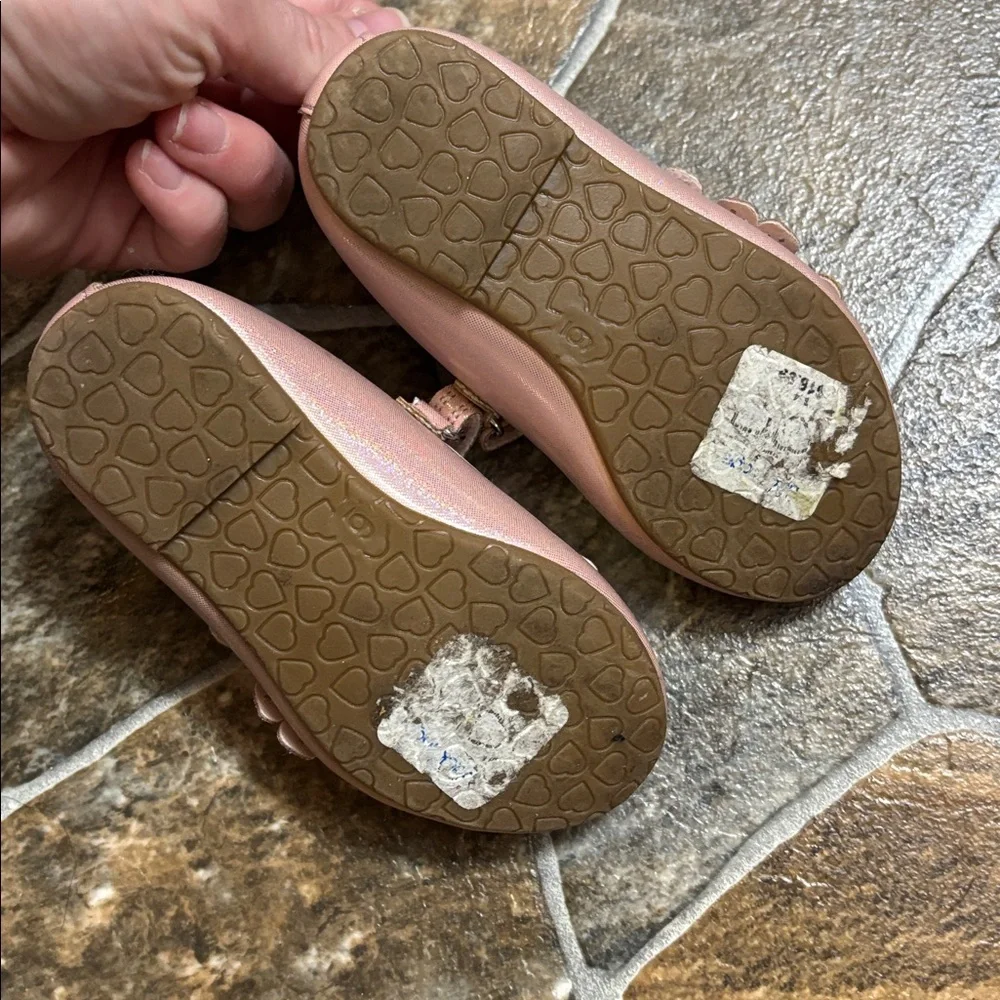 Rachel Shoes Blush Floral Mary Janes